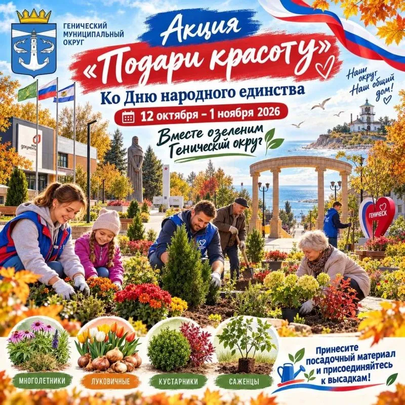 В Геническом округе принимают растения для осенней высадки
