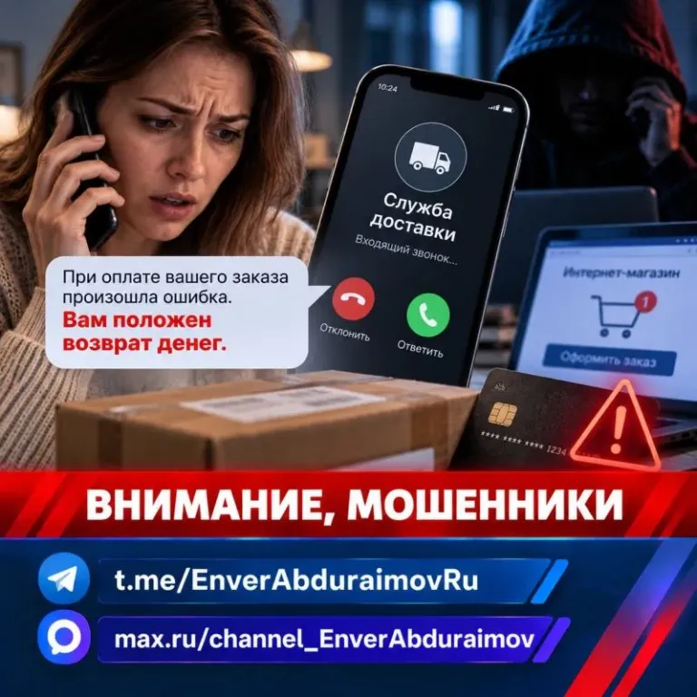 Мошенники звонят от имени доставки и обещают вернуть деньги
