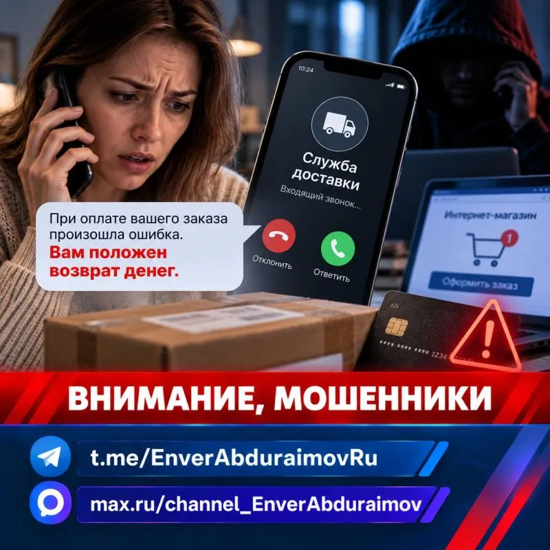 Мошенники звонят от имени доставки и обещают вернуть деньги