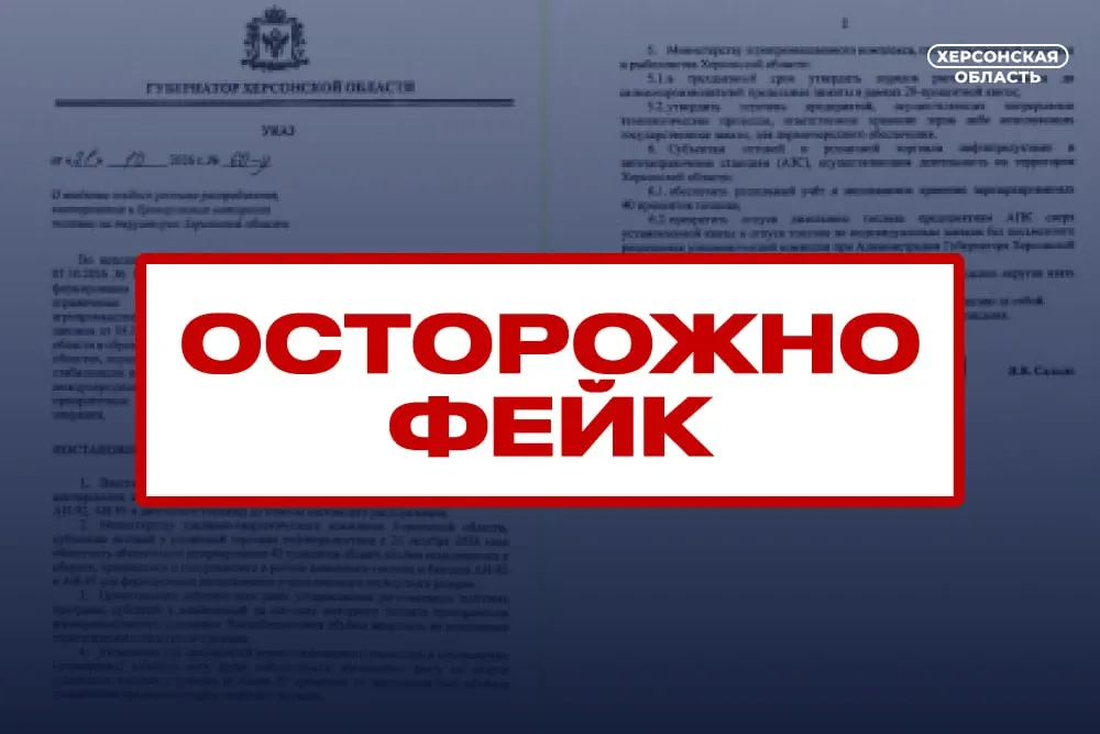 Власти Херсонской области опровергли указ о квотах на топливо