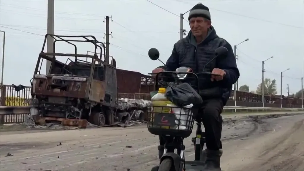В Алёшках соблюдается режим тишины во время гуманитарной миссии