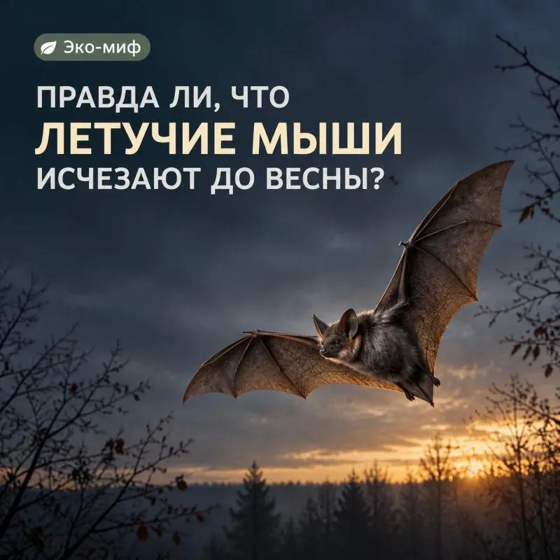 Летучие мыши в Херсонской области впадают в спячку до весны